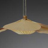 Rare Uchiwa Hana chandelier by Ingo Maurer – Japanese paper and bamboo