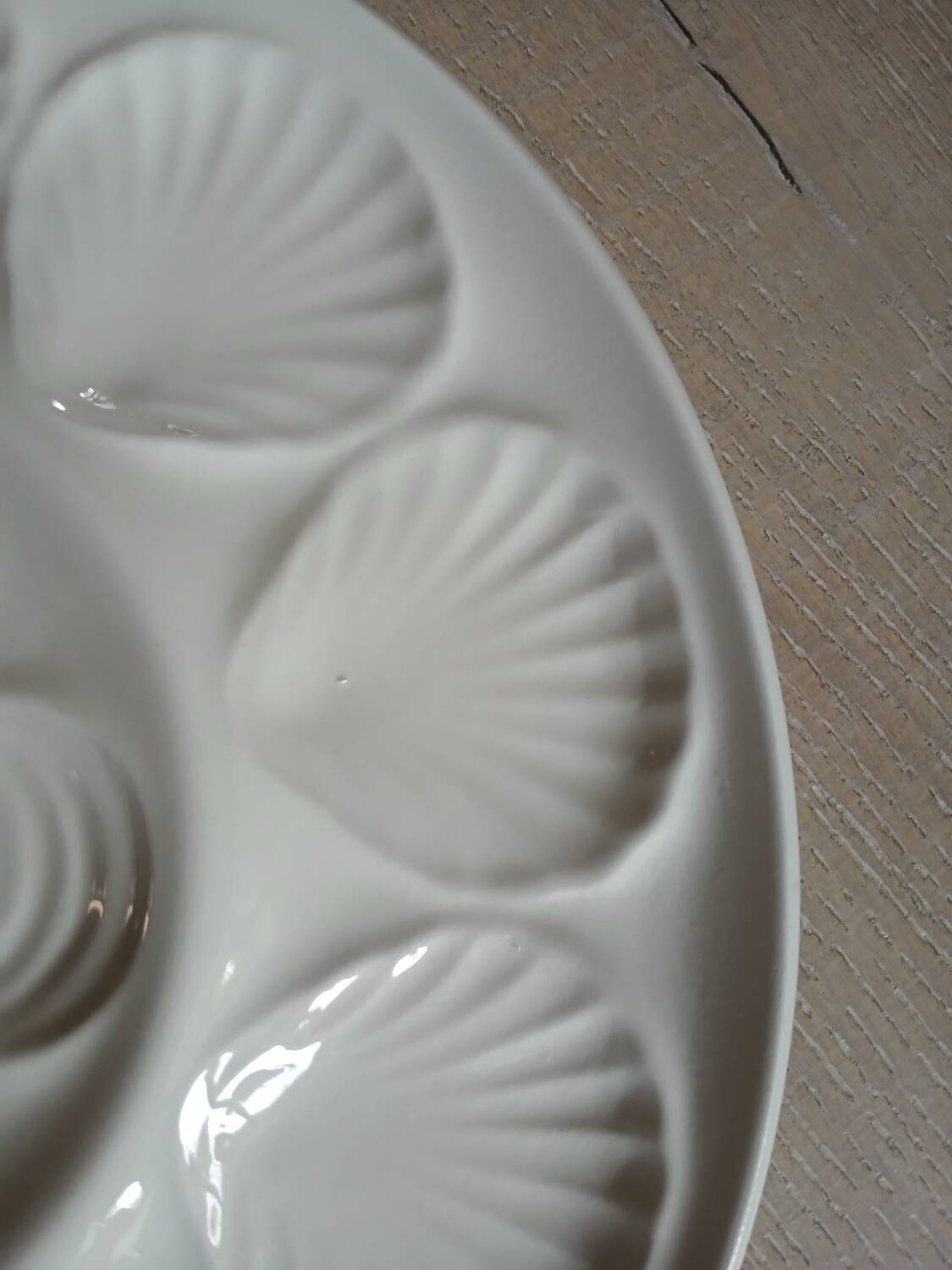 Large antique oyster platter