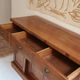 Walnut sideboard, 3 drawers and 3 doors, 1930s.