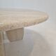Table basse en travertin italien, années 1980