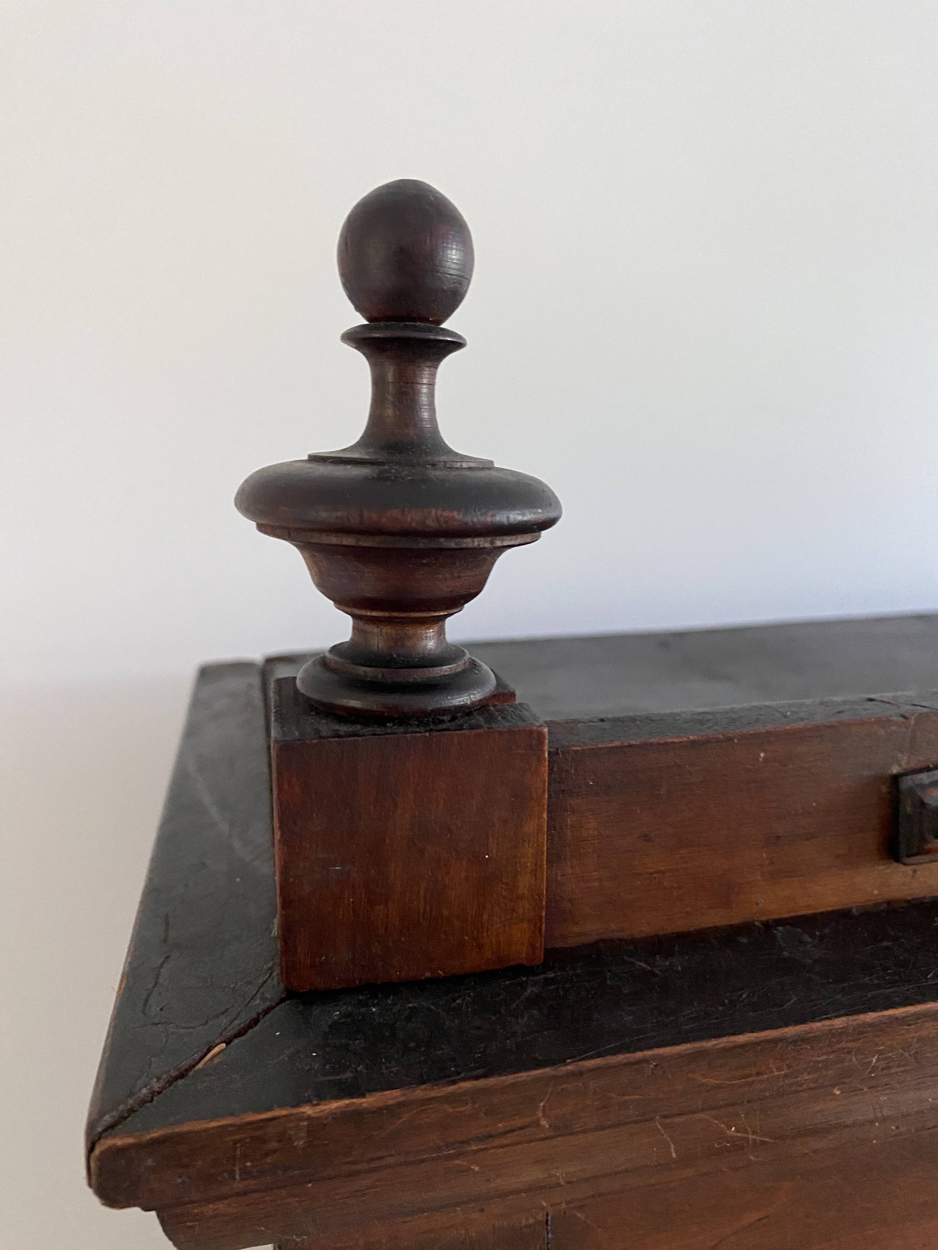 Parisian cupboard Bookcase Bonnetière glazed with small vintage tiles