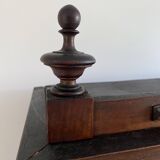 Parisian cupboard Bookcase Bonnetière glazed with small vintage tiles