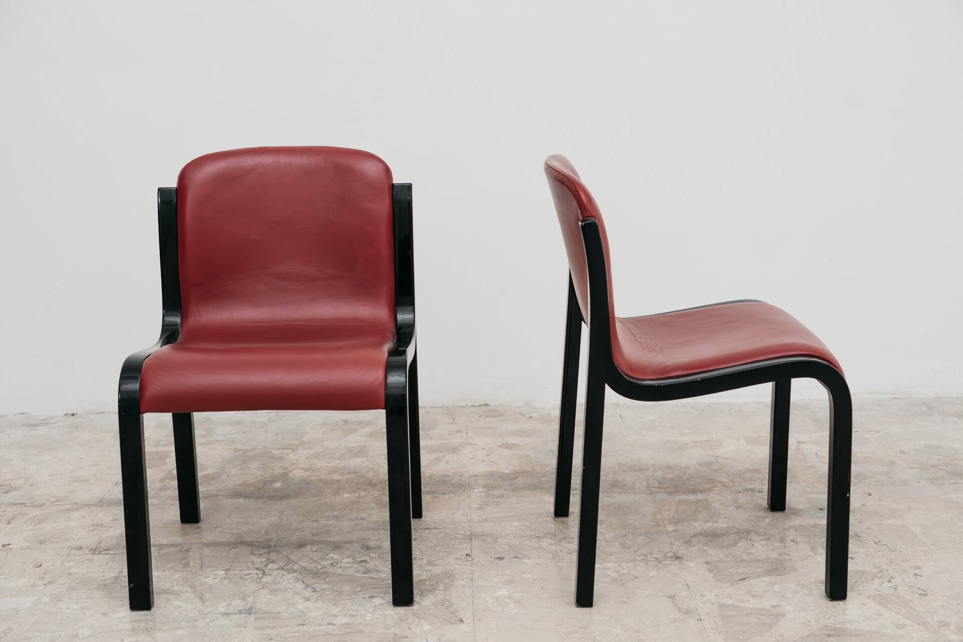 Carlo Bartoli Tisettanta Coppia Di Sedie Mod. Mito Anni 70 Design