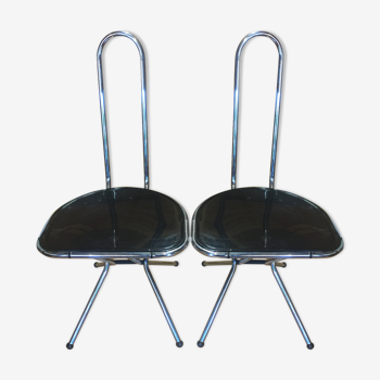 Pair of folding chairs of Niels Gammelgaard