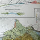 Old geological map of the Paris Basin 55x37.5cm