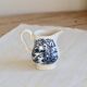 Vintage Myott milk jug "The Hunter" - English blue and white porcelain