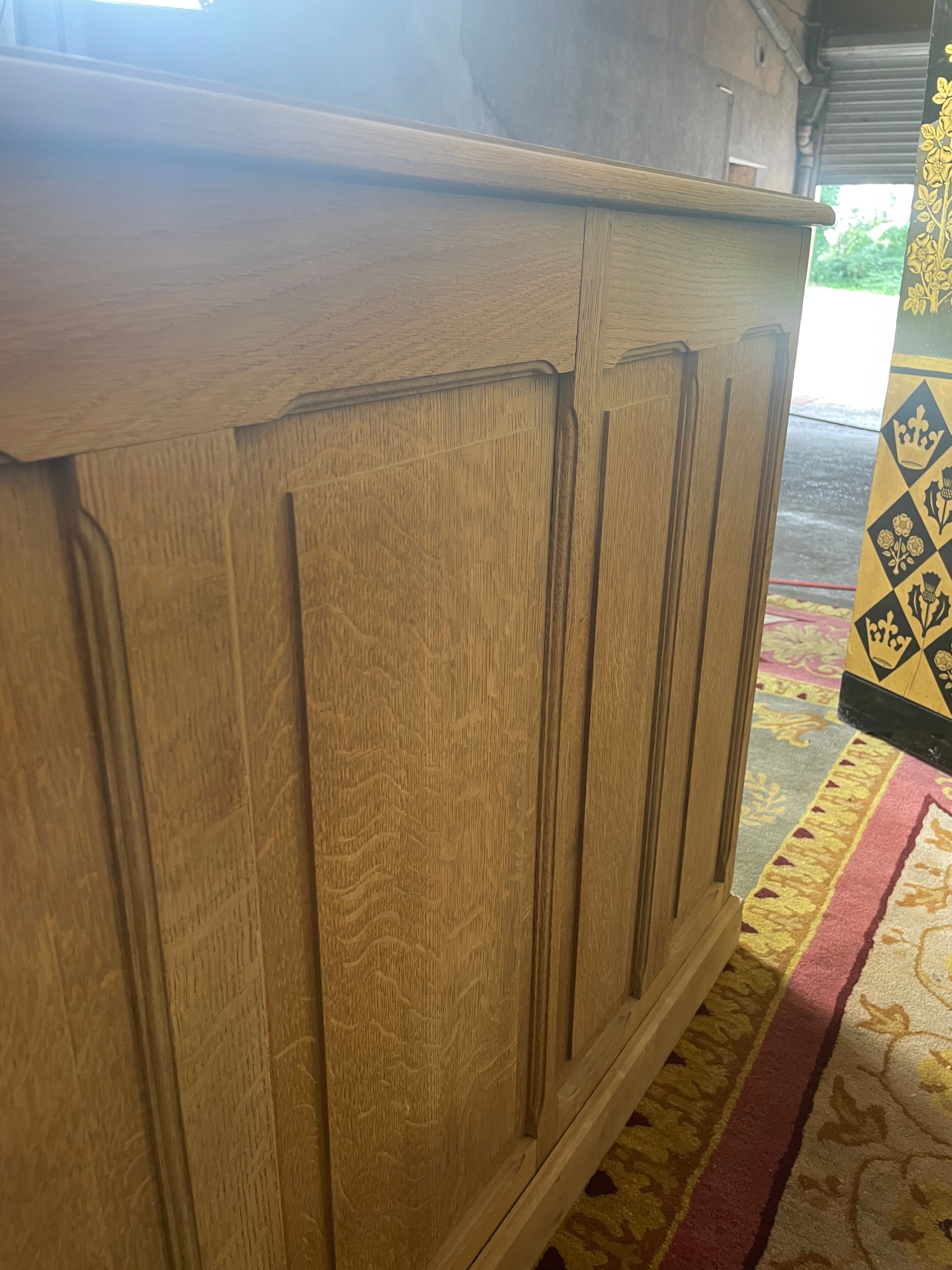 Administrative office in scrubbed solid oak