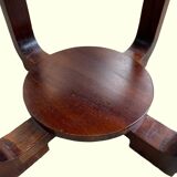 Art Deco coffee table, mahogany pedestal table