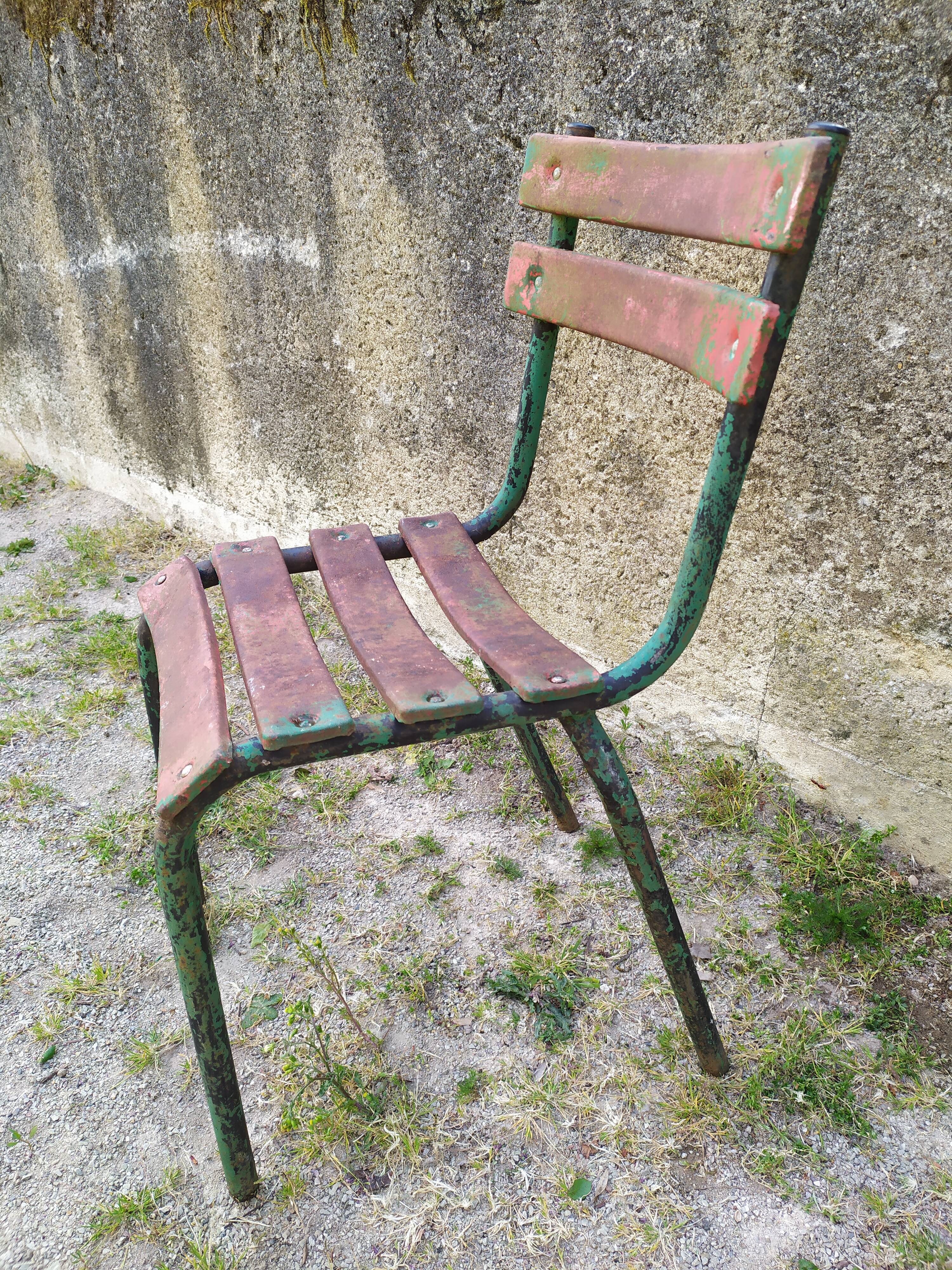 Iron garden chair