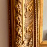 Old golden mirror