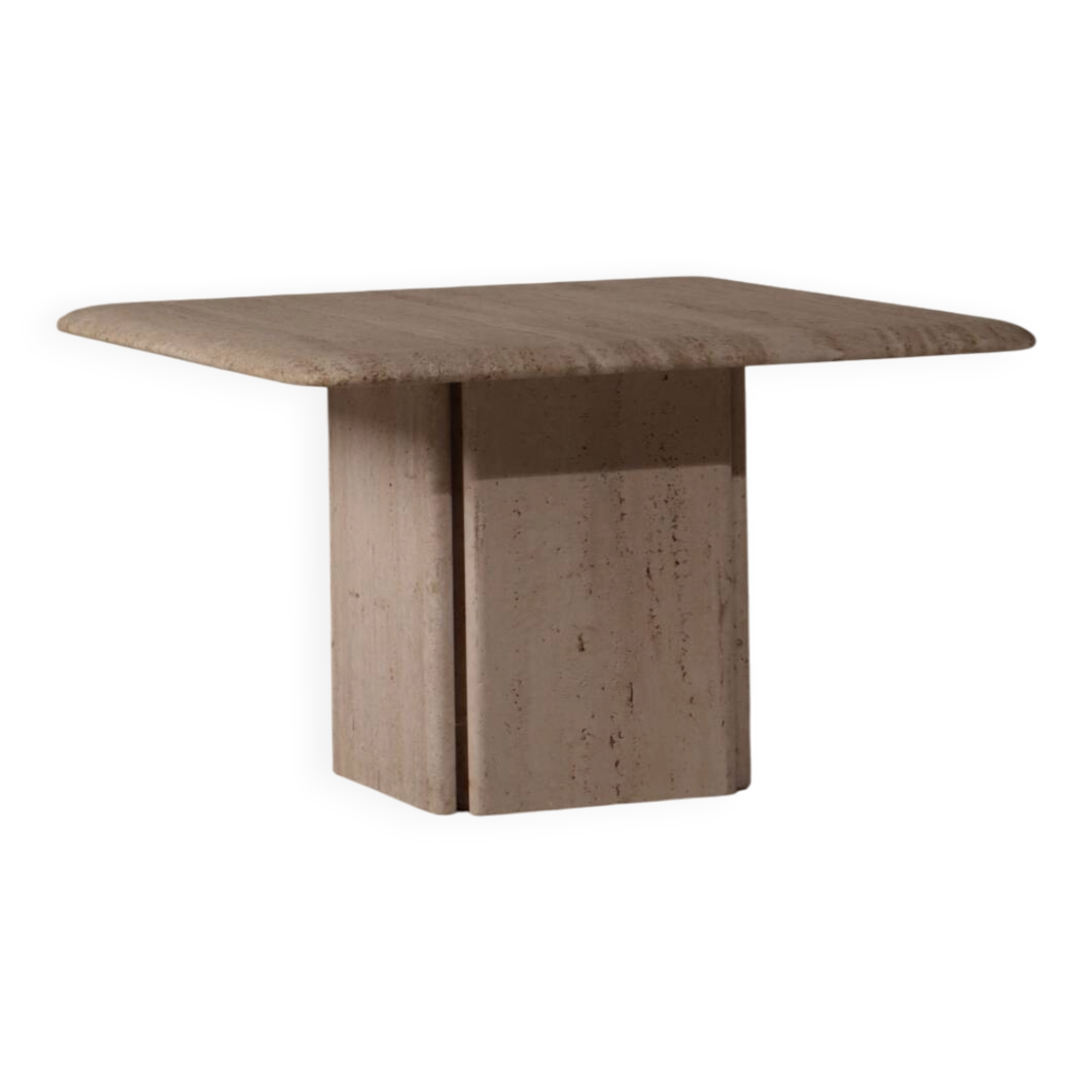 Travertine coffee table