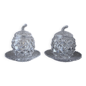 Paire de pots couverts