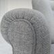 1950s, Danish relax chair by Fritz Hansen, model 1518, grey furniture wool.