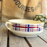 Ancient Ceramic Salad with Handles signed Saint-Amand