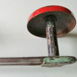Old coat hanger two hooks
