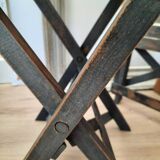 Antique wooden folding painter's stools