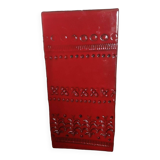 Red glazed ceramic vase - Aldo Londi for Bitossi - 1960s