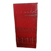 Red glazed ceramic vase - Aldo Londi for Bitossi - 1960s