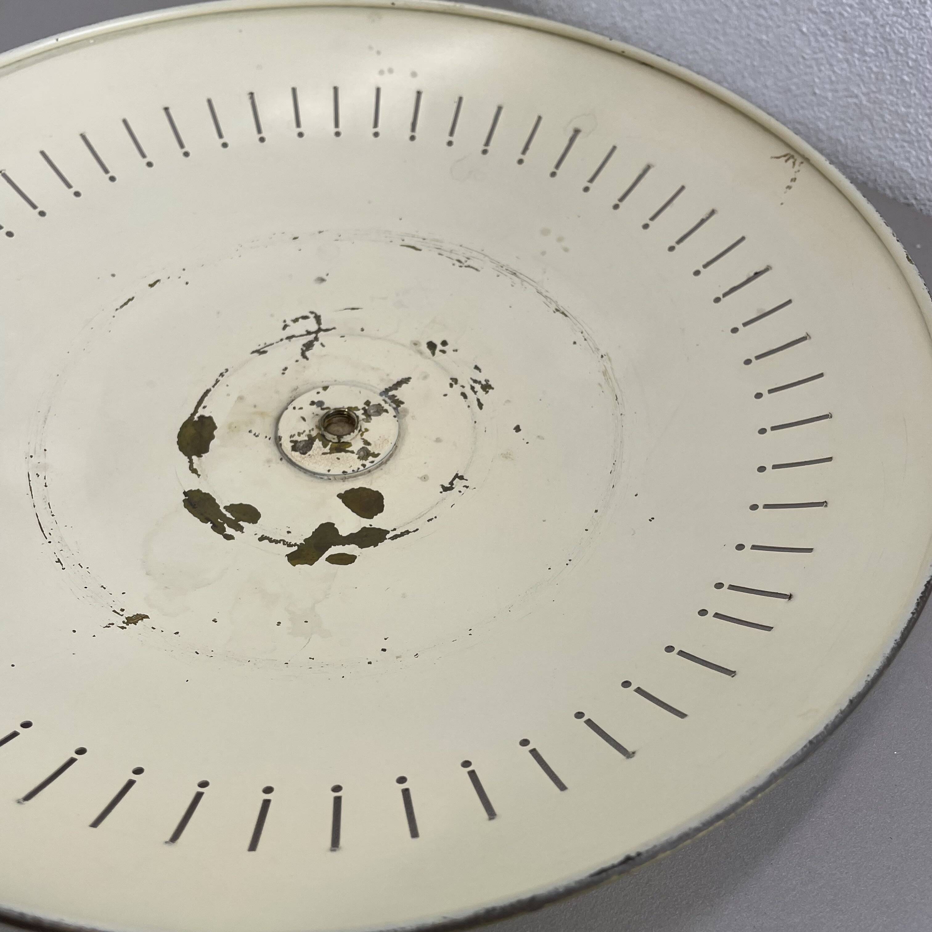 unique 42cm Brass Gino Sarfatti Style Ceiling wall Light Flushmount, Italy