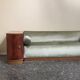Art Deco green velvet sofa