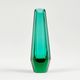 Art Deco Faceted Glass Vase by Josef Hoffmann for Moser, Czechoslovakia, 1930s