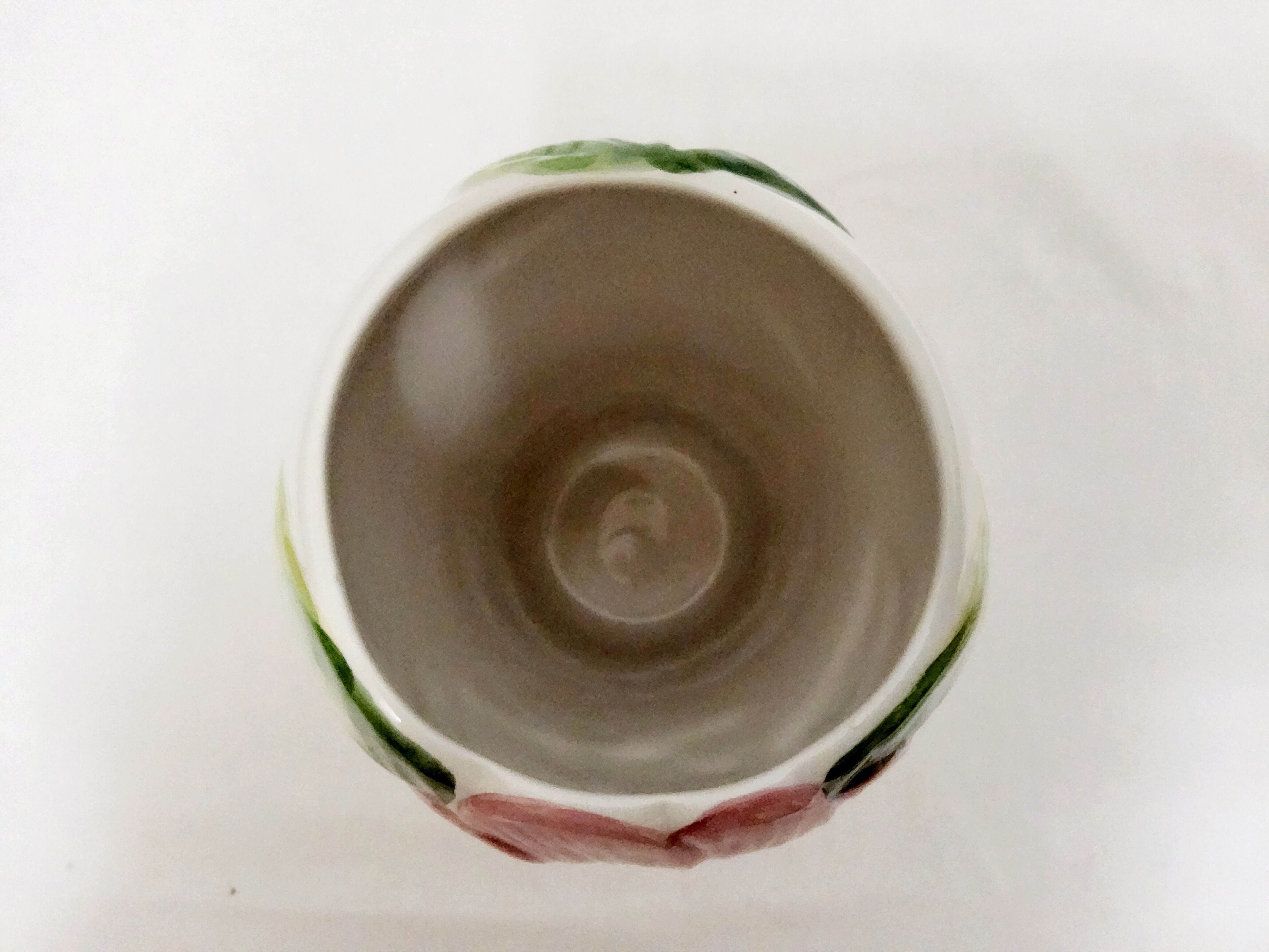Hand-painted slip vase