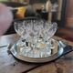 9 Verres à Pied Vintage Épi de Blé Ciselé