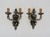 Pair of Satyr wall lights in bronze Napoleon III 19th century
