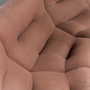 Canapé 7 modules tissu marron Rezia