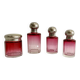 Set / Toiletries / Pink crystal bottles, 1920s