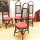 Set of 4 rattan chairs