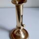 Golden brass candle holder