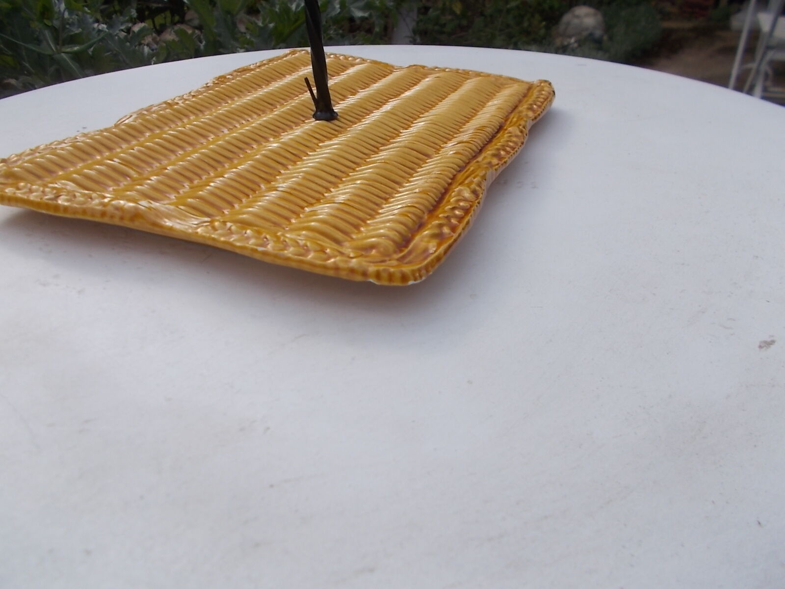 Vallauris cheese platter in slipware