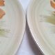 Assiettes à dessert Longwy et St Amand décore de fleurs