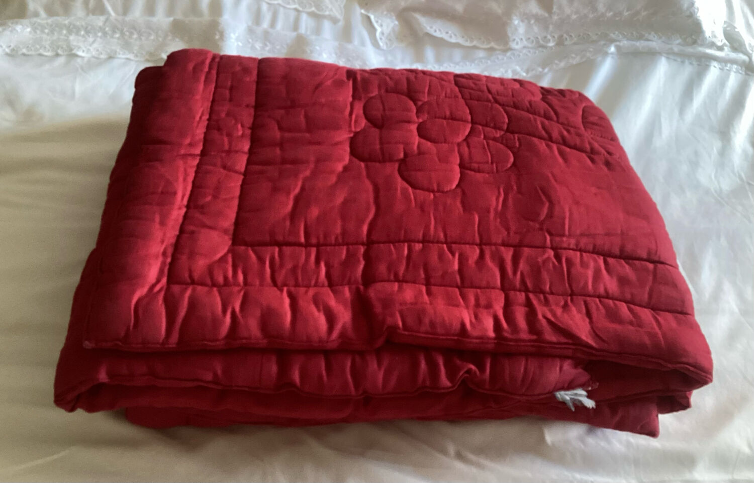Wool inner butt bedspread