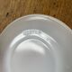 Espresso coffee cup service, Nestlé promotional items, in white glass.