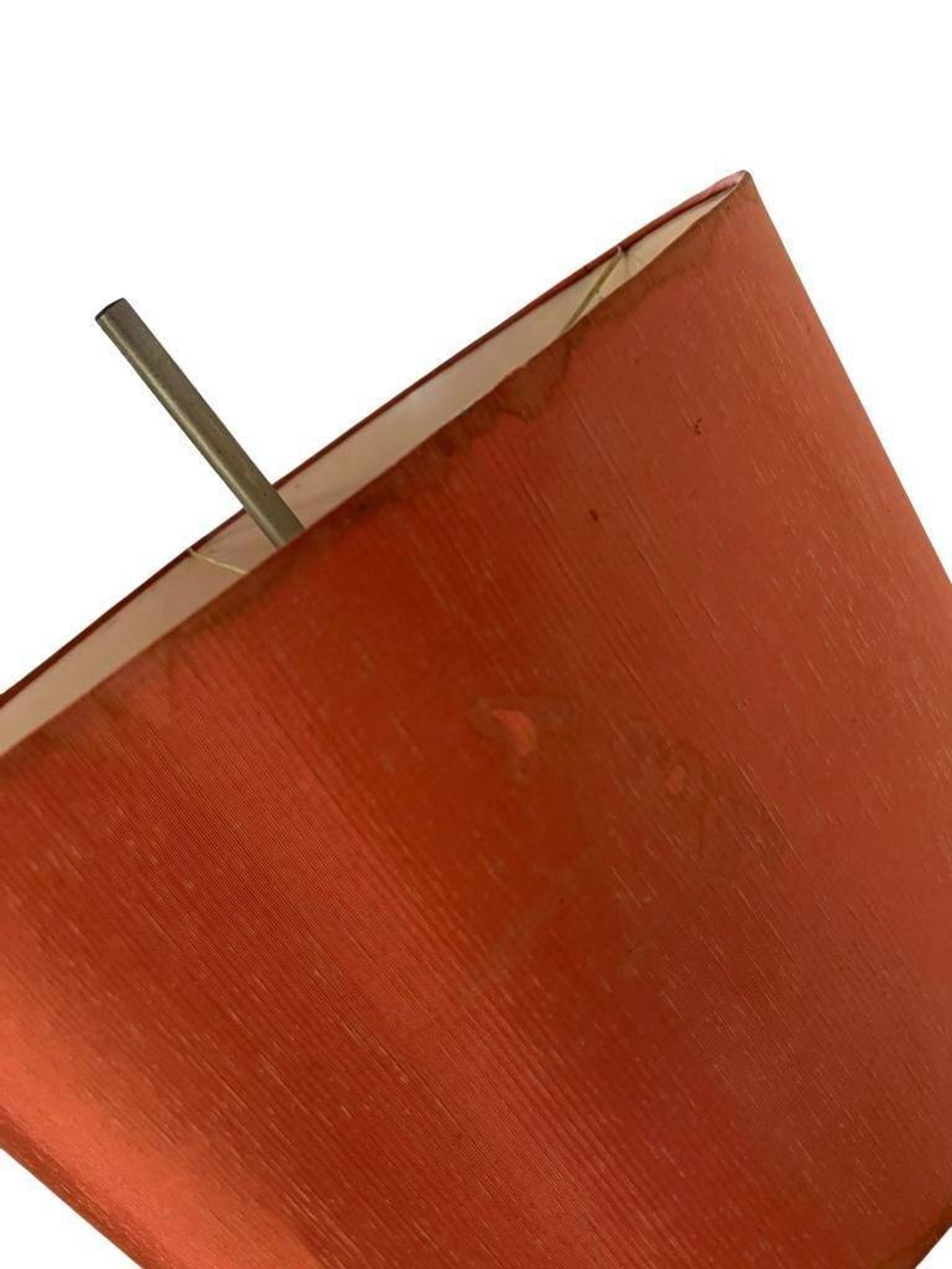 Vintage orange and red floor lamp from the 1970s