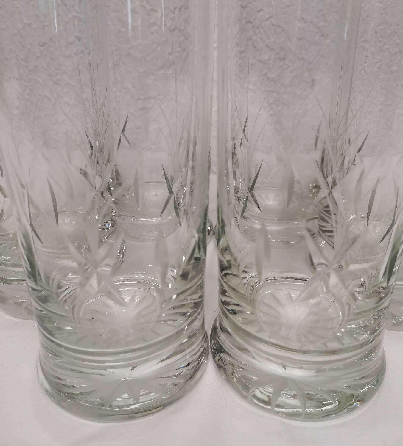 Large crystal glasses