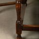 Antique English oval Gateleg Table in solid Oak, Late 19th Century
