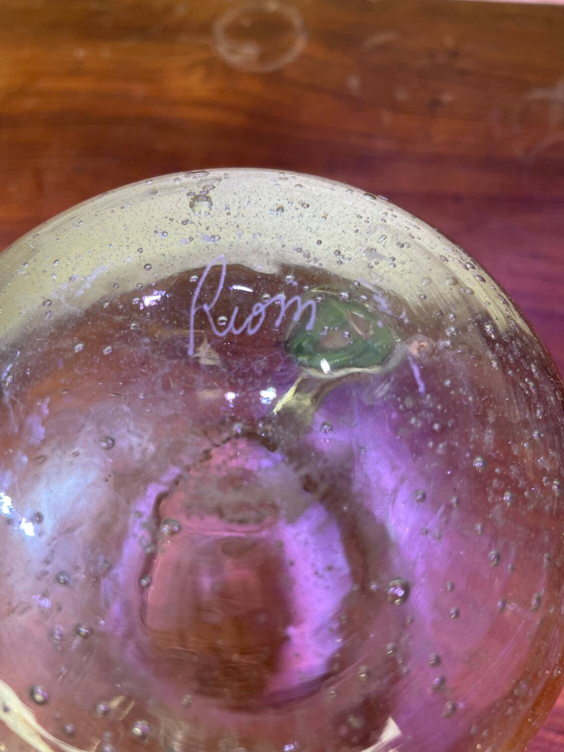 Riom glass pitcher