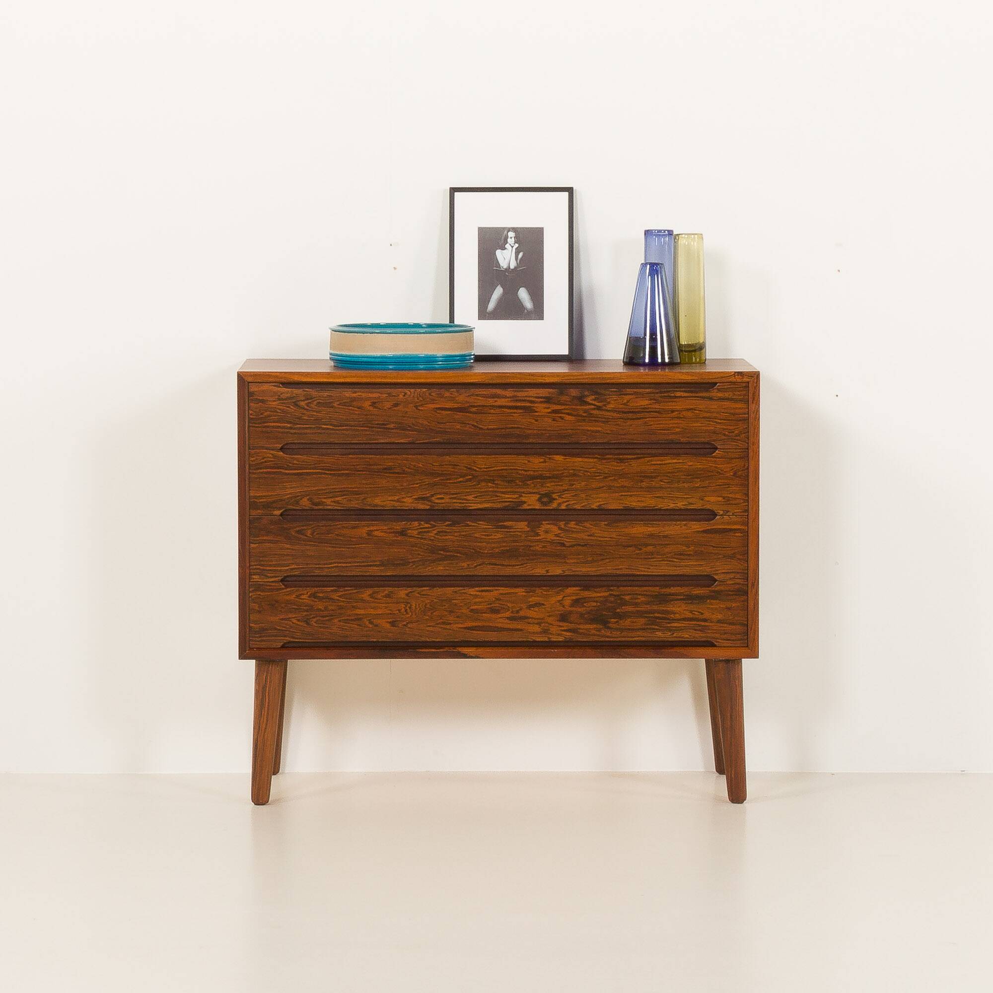 Scandinavian minimalist rosewood chest