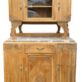 Art Deco Parisian buffet in solid raw oak from the 1930s.