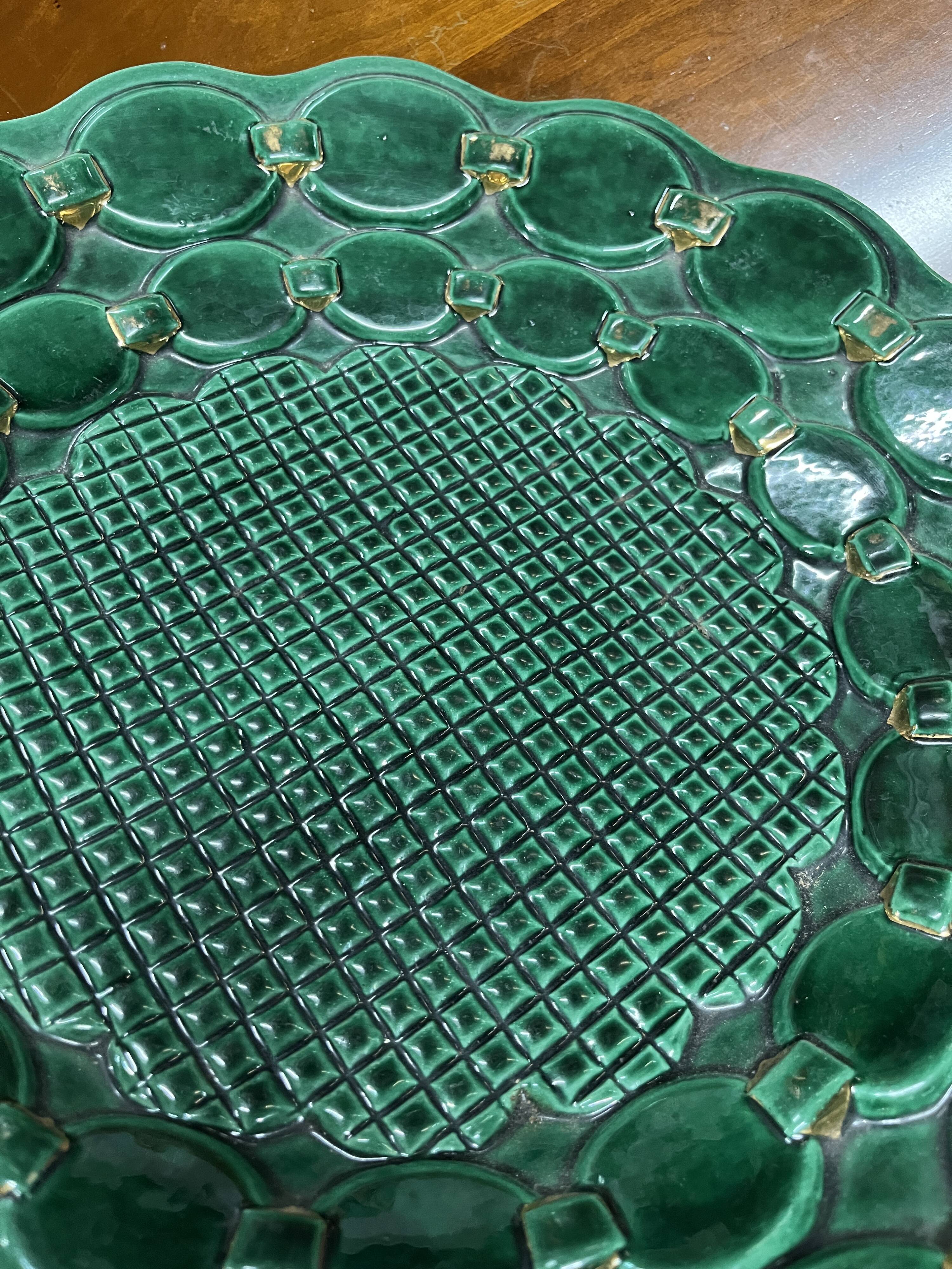 Large Vintage Dish by Béatrice Letalle St Clément