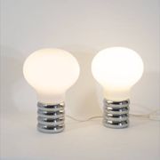 Pair of Bulb lamps by Ingo Maurer, Murano