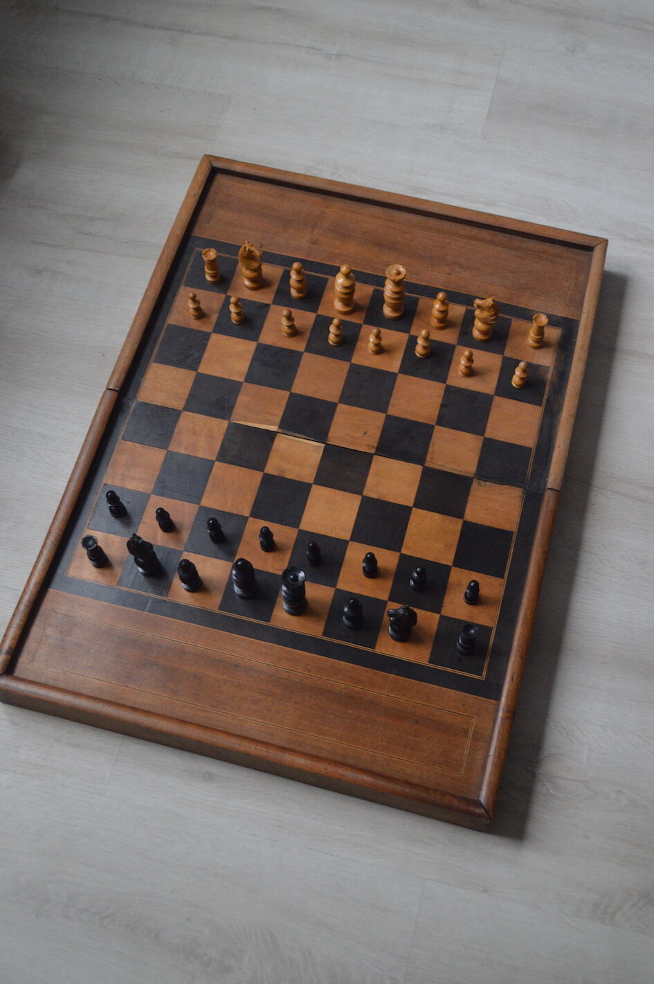 Vintage wooden chess