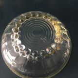 7 gold and green edged glass cup