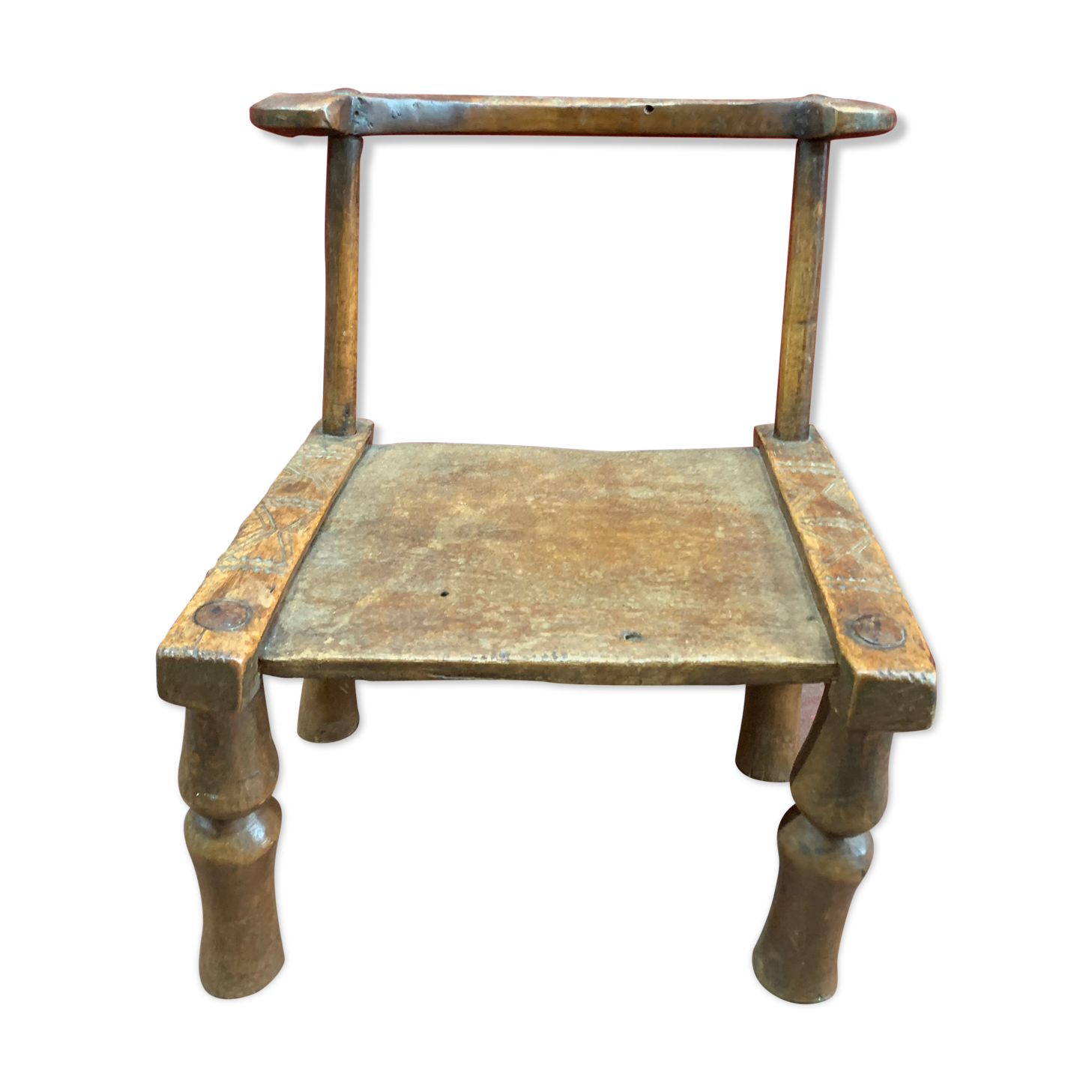 Former Baoulé wooden chair, Ivory Coast
