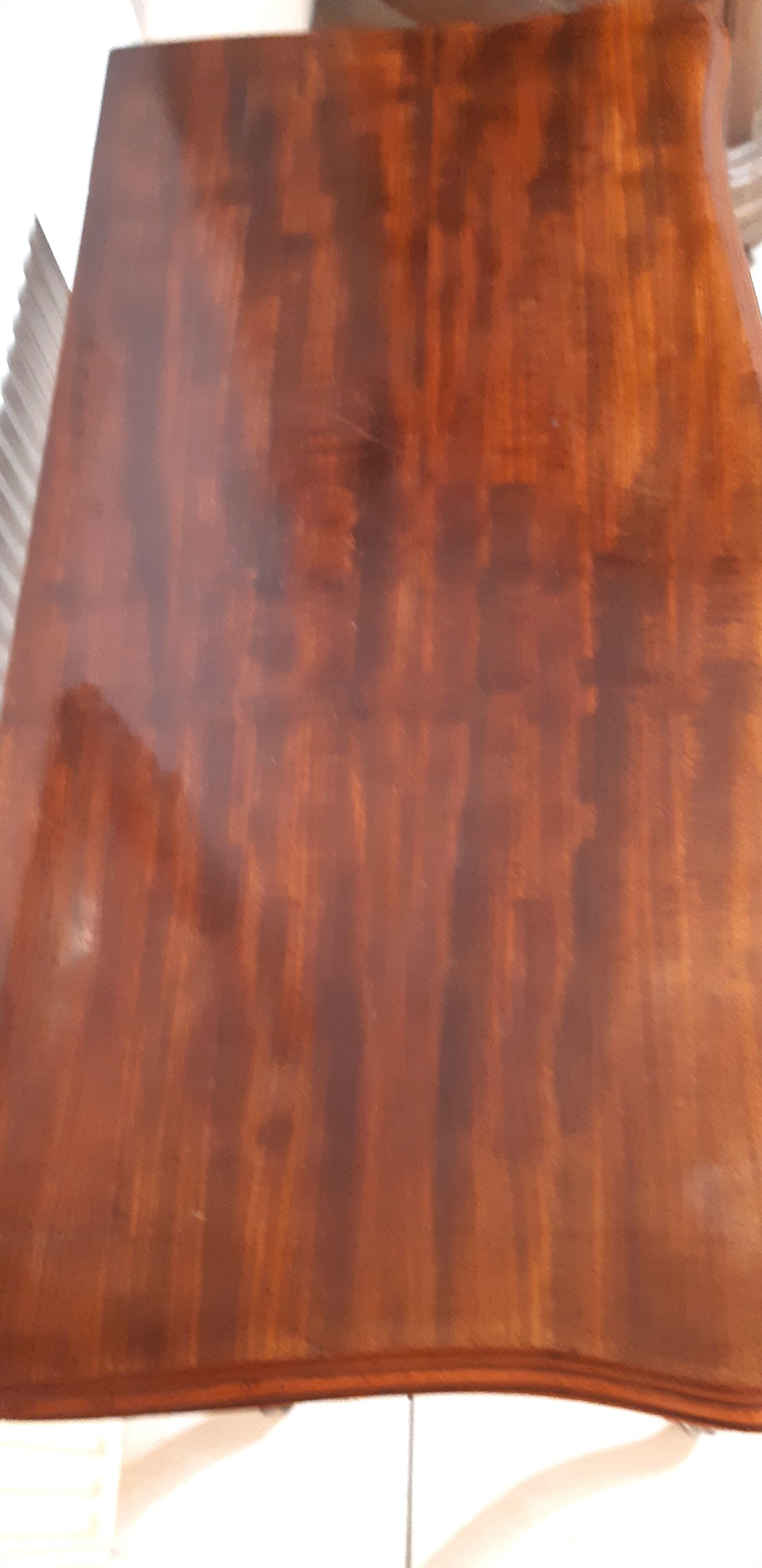 Console, table of games style Louis XV late nineteenth in mahogany