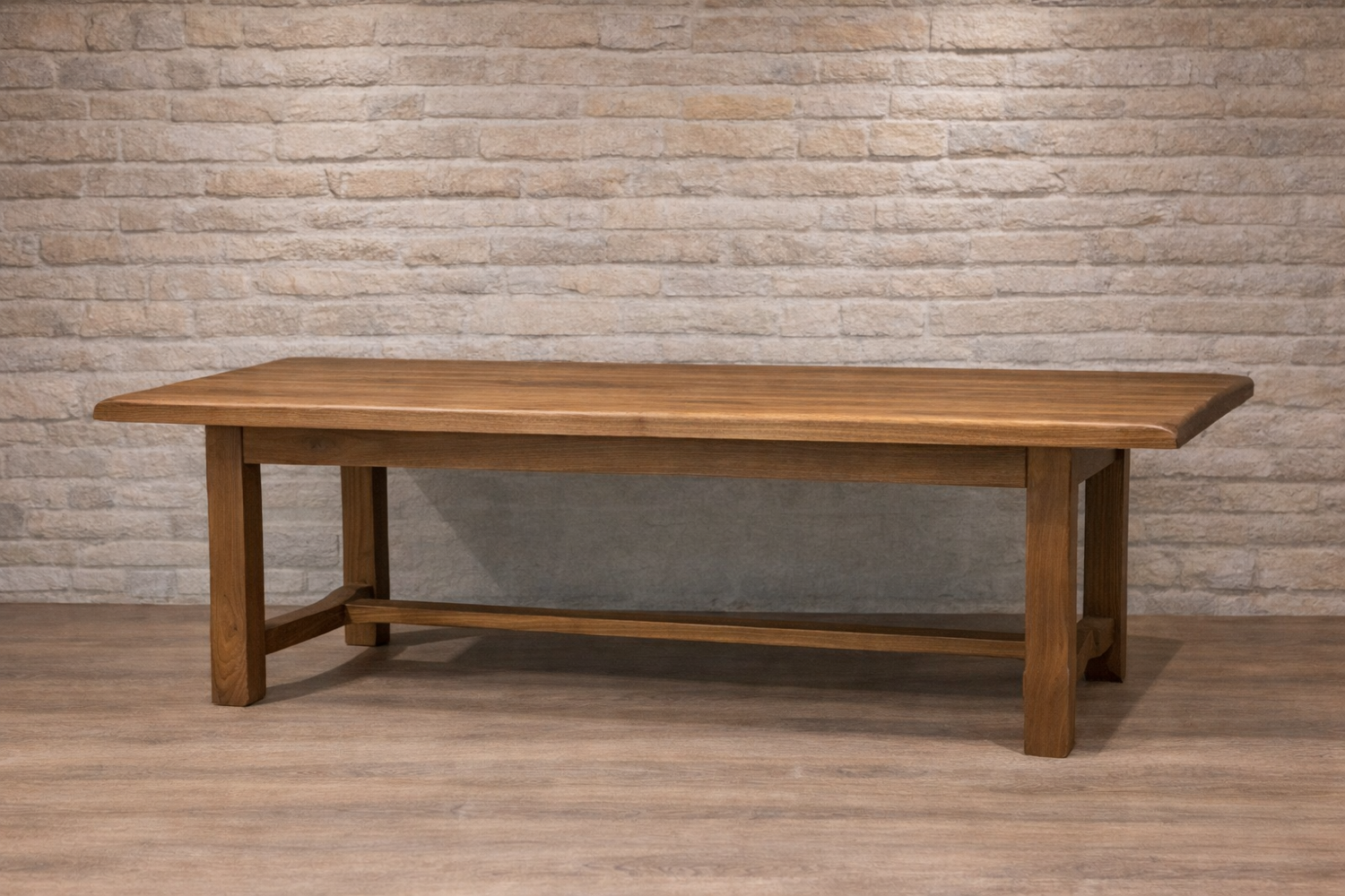 Large dining table in elm - chic country style