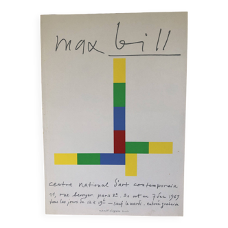 Affiche Max Bill Centre national d'art contemporain 1969